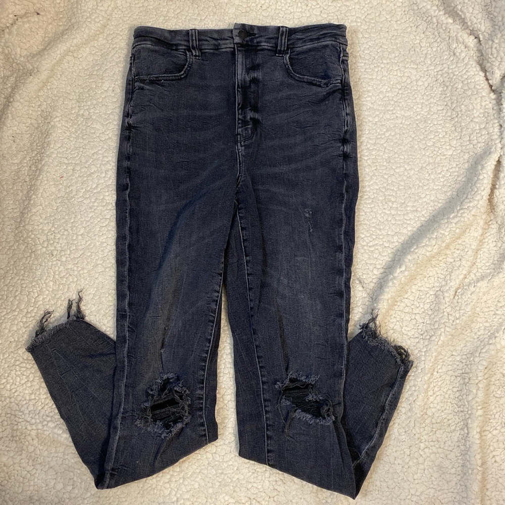 American Eagle Black High-rise jeans